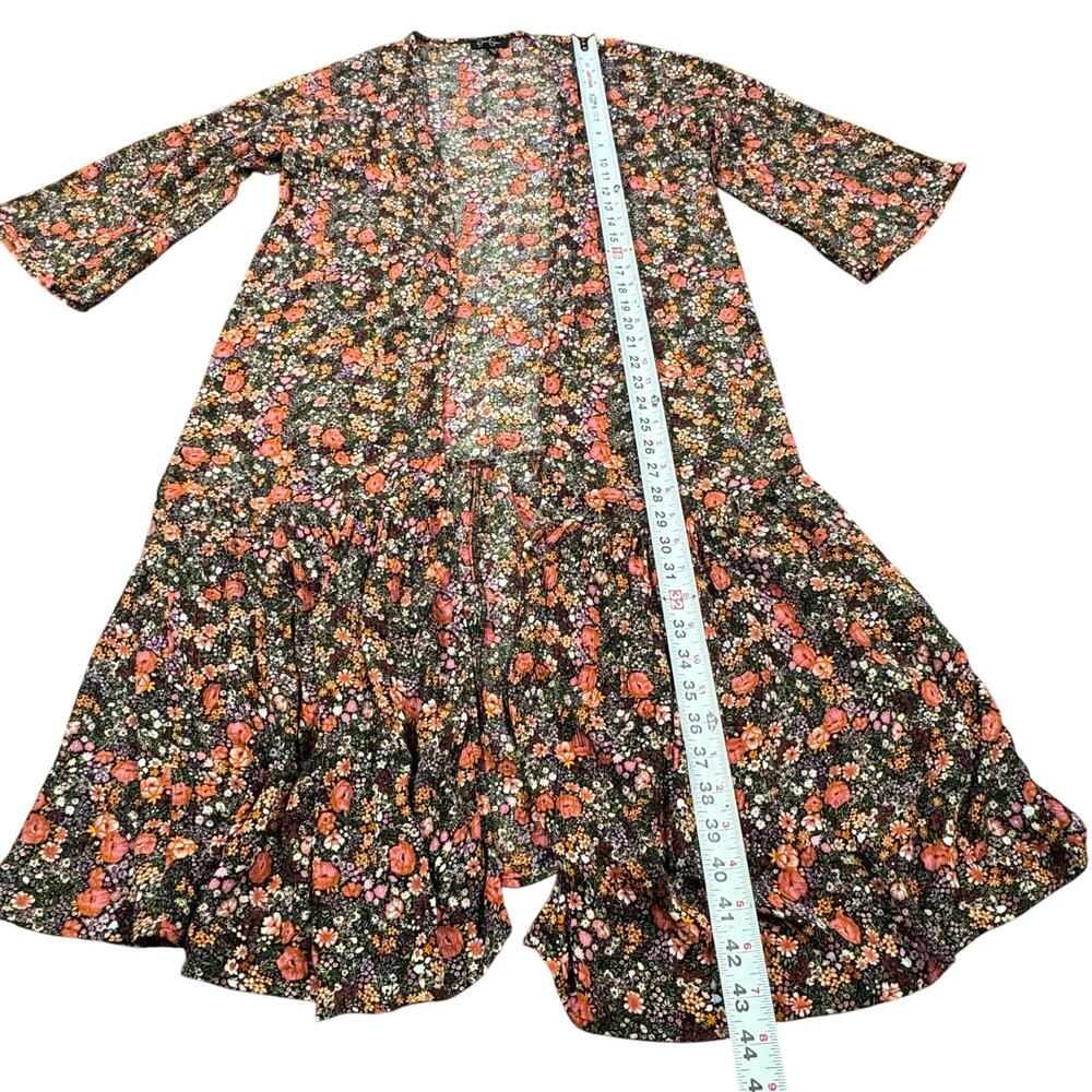 Jessica Simpson SMALL Garden Escape LEILANI floral open front cardigan duster - Picture 9 of 14